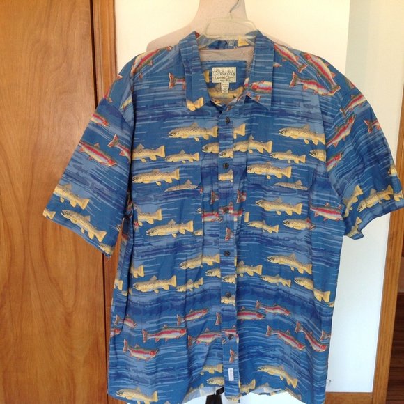 Cabela's Shirts Cabelas Fishing Camp Shirt Mens 2xl Poshmark